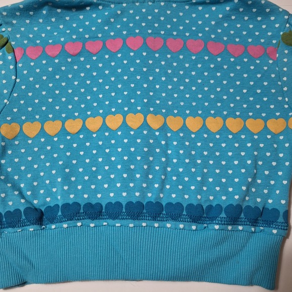 Beautees two-piece short-sleeved heart print hoodie and solid tank top set - Picture 8 of 14